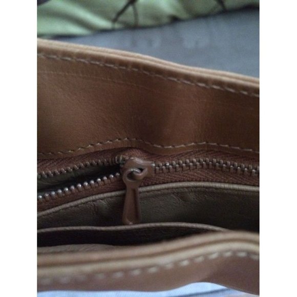 Gucci Vintage Top Handle Satchel Camel Leather Accordion Bottom - Picture 5 of 10